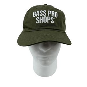 Bass Pro Shops Youth Green Snapback Cap Hat Embroidered Logo